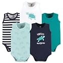 Hudson Baby Unisex Baby Cotton Sleeveless Bodysuits