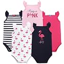 Hudson Baby Unisex Baby Cotton Sleeveless Bodysuits
