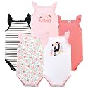 Hudson Baby Unisex Baby Cotton Sleeveless Bodysuits