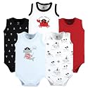 Hudson Baby Unisex Baby Cotton Sleeveless Bodysuits