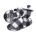 Hudson Baby Unisex Baby Cozy Fleece and Faux Sherpa Booties