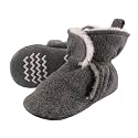 Hudson Baby Unisex Baby Cozy Fleece and Faux Sherpa Booties