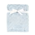 Hudson Baby Unisex Baby Plush Blanket, Herringbone, One Size