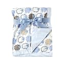 Hudson Baby Unisex Baby Plush Blanket, Blue Sheep, One Size