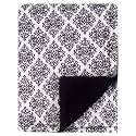Hudson Baby Unisex Baby Plush Mink and Sherpa Blanket, Classic Damask, One Size