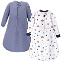 Hudson Baby Unisex Baby Premium Quilted Long Sleeve Sleeping Bag and Wearable Blanket