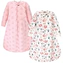 Hudson Baby Unisex Baby Premium Quilted Long Sleeve Sleeping Bag and Wearable Blanket