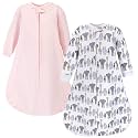Hudson Baby Unisex Baby Premium Quilted Long Sleeve Sleeping Bag and Wearable Blanket