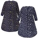 Hudson Baby Unisex Baby Premium Quilted Long Sleeve Sleeping Bag and Wearable Blanket
