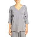 HUE Women's 3/4 Sleeve V-Neck Sleep Tee