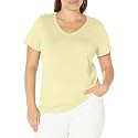 HUE Women's 3/4 Sleeve V-Neck Sleep Tee