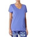 HUE Women's 3/4 Sleeve V-Neck Sleep Tee