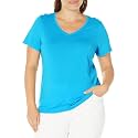 HUE Women's 3/4 Sleeve V-Neck Sleep Tee