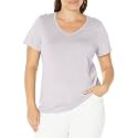 HUE Women's 3/4 Sleeve V-Neck Sleep Tee