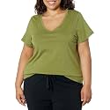 HUE Women's 3/4 Sleeve V-Neck Sleep Tee