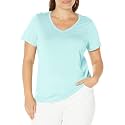 HUE Women's 3/4 Sleeve V-Neck Sleep Tee
