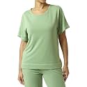 HUE Women's Solid French Terry Long Sleeve Lounge Tee