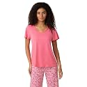 HUE Women's Spring Pajama Separates Soft Whimsical Print Pjs with Flowers, Animals, Garden Themed Pjs, Cocktails