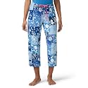 HUE Women's Spring Pajama Separates Soft Whimsical Print Pjs with Flowers, Animals, Garden Themed Pjs, Cocktails
