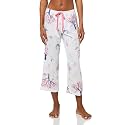 HUE Women's Spring Pajama Separates Soft Whimsical Print Pjs with Flowers, Animals, Garden Themed Pjs, Cocktails