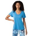 HUE Women's Spring Pajama Separates Soft Whimsical Print Pjs with Flowers, Animals, Garden Themed Pjs, Cocktails