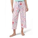 HUE Women's Summer Vacation Pajama Separates, Soft, Whimsical Print Pjs with Tropical Beach Themes, Flip Flops, Cocktails