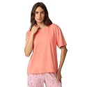 HUE Women's Summer Vacation Pajama Separates, Soft, Whimsical Print Pjs with Tropical Beach Themes, Flip Flops, Cocktails