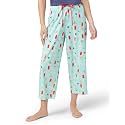 HUE Women's Summer Vacation Pajama Separates, Soft, Whimsical Print Pjs with Tropical Beach Themes, Flip Flops, Cocktails