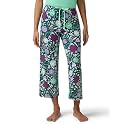 HUE Women's Summer Vacation Pajama Separates, Soft, Whimsical Print Pjs with Tropical Beach Themes, Flip Flops, Cocktails
