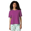 HUE Women's Summer Vacation Pajama Separates, Soft, Whimsical Print Pjs with Tropical Beach Themes, Flip Flops, Cocktails