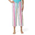 HUE Women's Summer Vacation Pajama Separates, Soft, Whimsical Print Pjs with Tropical Beach Themes, Flip Flops, Cocktails