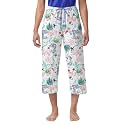 HUE Women's Summer Vacation Pajama Separates, Soft, Whimsical Print Pjs with Tropical Beach Themes, Flip Flops, Cocktails
