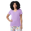 HUE Women's Summer Vacation Pajama Separates, Soft, Whimsical Print Pjs with Tropical Beach Themes, Flip Flops, Cocktails