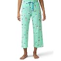 HUE Women's Summer Vacation Pajama Separates, Soft, Whimsical Print Pjs with Tropical Beach Themes, Flip Flops, Cocktails