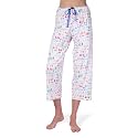HUE Women's Summer Vacation Pajama Separates, Soft, Whimsical Print Pjs with Tropical Beach Themes, Flip Flops, Cocktails