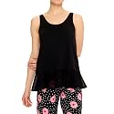HUE Women's Summer Vacation Pajama Separates, Soft, Whimsical Print Pjs with Tropical Beach Themes, Flip Flops, Cocktails