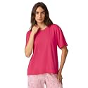 HUE Women's Summer Vacation Pajama Separates, Soft, Whimsical Print Pjs with Tropical Beach Themes, Flip Flops, Cocktails