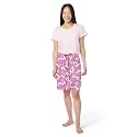 HUE Women's Summer Vacation Pajama Separates, Soft, Whimsical Print Pjs with Tropical Beach Themes, Flip Flops, Cocktails