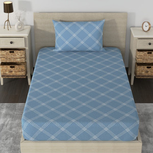 Huesland Cotton Single Flat 210 TC Geometric