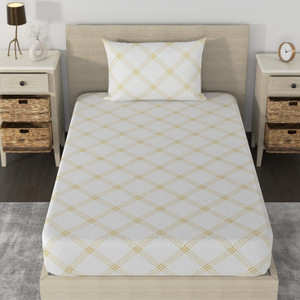 Huesland Cotton Single Flat 210 TC Geometric