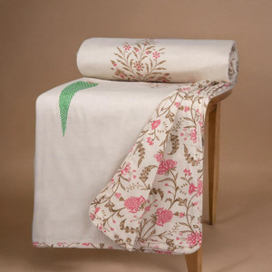 Huesland Floral Crib Dohar for AC Room