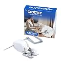 HUFFKISS Walking Foot Sewing Machine Presser Foot with Quilting Guide - Universal Low Shank Even Feed Foot Compatible with Brother, Singer, Janome, Kenmore - Heavy Duty for Quilting, Leather, Denim