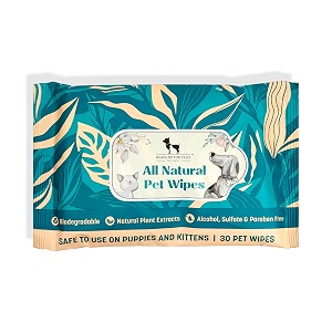 huft biodegradable pet wipes  30 wipes  gentle cleaning for dogs amp cats  alcohol-free amp skin-friendly  deodorizing amp hygienic  ideal for daily use travel amp quick grooming
