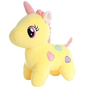 hug 39n39 feel soft toys unicorn  toy for baby girl boy  horse toys for kids playing  birthday gifts for boys and girls  plush amp stuffed toys 30 cms stuffed animal yellow smooth cushion material