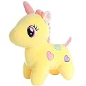 HUG 'n' FEEL SOFT TOYS Unicorn | Toy for Baby Girl Boy | Horse Toys for Kids Playing | Birthday Gifts for Boys and Girls | Plush &amp; Stuffed Toys (30 Cms, Stuffed Animal Yellow, Smooth Cushion Material)