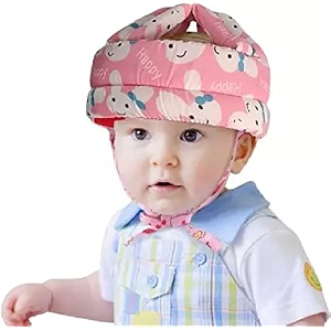 home product image hug puppy baby infant toddler helmet no bump safety head cushion bumper bonnet adjustable protective cap child safety headguard hat safety helmet for kid pink