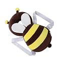 HUG PUPPY Baby Head Protector Cushion Plush Soft Toy Early Learning Toy Fall Protection Baby Head Protector Child Adjustable Shoulder Strap (Dark Blue)