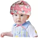 Home Product Image HUG PUPPY Baby Infant Toddler Helmet No Bump Safety Head Cushion Bumper Bonnet Adjustable Protective Cap Child Safety Headguard Hat Safety Helmet for Kid (Pink)