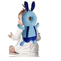 HUG PUPPY Baby Head Protector Cushion Plush Soft Toy Early Learning Toy Fall Protection Baby Head Protector Child Adjustable Shoulder Strap (Dark Blue)
