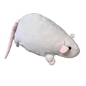 Huge White Rat Plush Realistic Giant Mouse